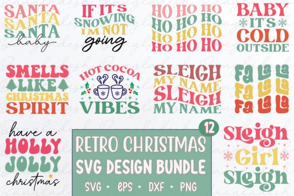 Download Retro Christmas SVG BUNDLE - Christmas svg Collection