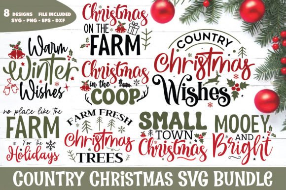 Download Country Christmas SVG Bundle - Christmas svg Collection