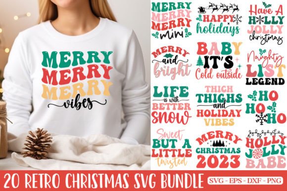 Download Retro Christmas SVG Bundle - Christmas svg Collection