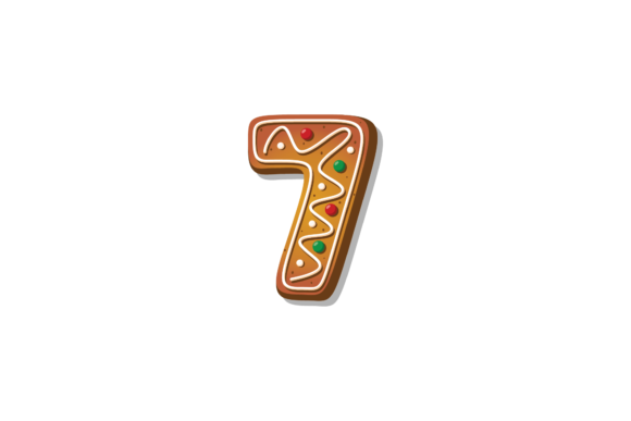 Download Alphabet Number 7 Christmas Cookies - Cookies Collection