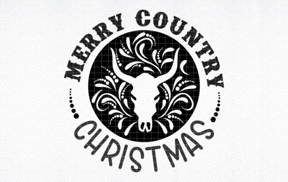 Download Merry Country Christmas SVG, Cow Skull - Christmas svg Collection