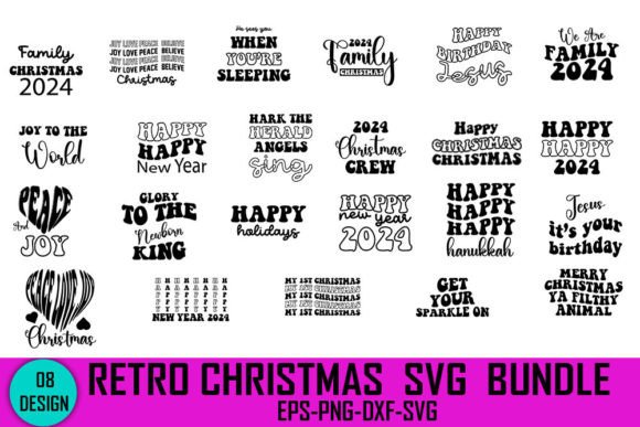 Download Retro Christmas Svg Bundle - Christmas svg Collection