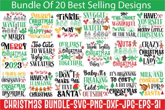 Download Christmas SVG Bundle,20 Designs - Christmas svg Collection