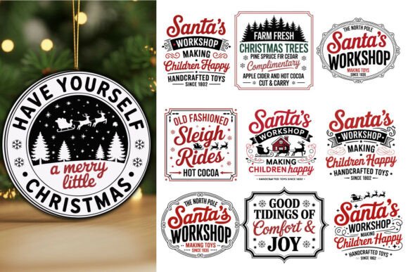 Download Vintage Farmhouse Christmas SVG Bundle - Farmhouse christmas Collection