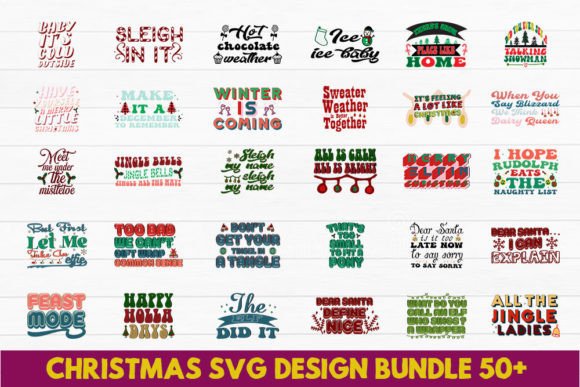 Download Retro Christmas Bundle.Christmas Svg - Christmas svg Collection