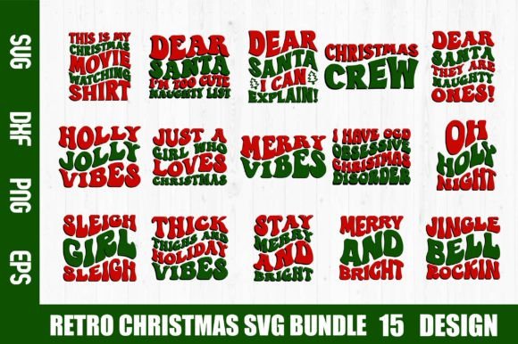 Download Retro Christmas SVG Bundle - Christmas svg Collection