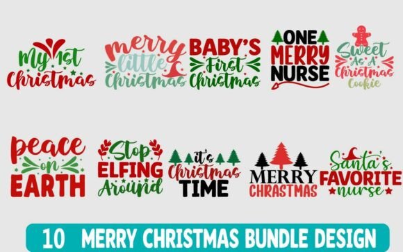Download Merry Christmas SVG Bundle Design - Christmas svg Collection