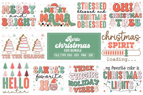 Download Retro Christmas SVG Bundle - Christmas svg Collection