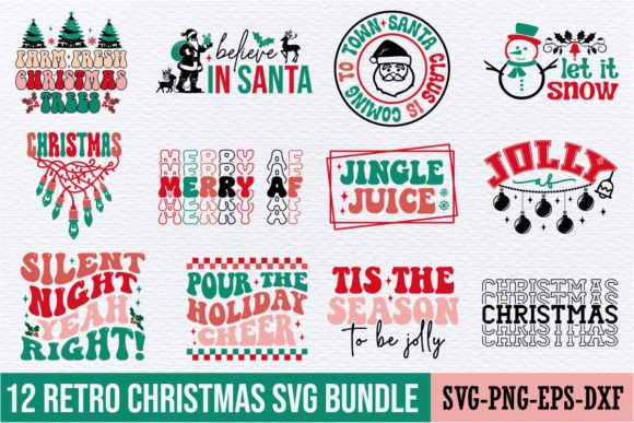 Download Retro Christmas Svg Bundle - Christmas svg Collection