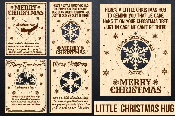 Download Little Hug Christmas Laser Cut Bundle - Premium Resources