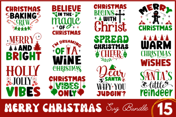 Download Merry Christmas SVG Bundle - Christmas svg Collection