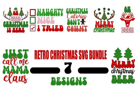 Download Retro Christmas SVG Bundle - Christmas svg Collection