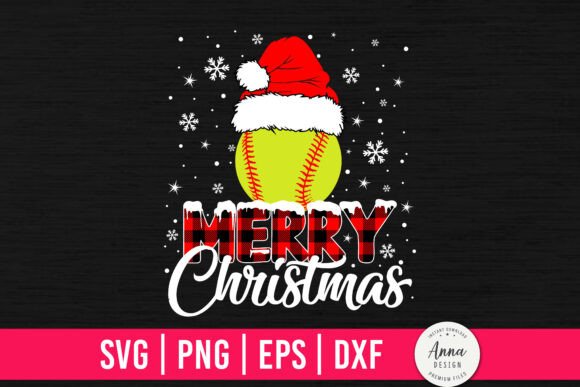 Download Softball Merry Christmas SVG - Christmas svg Collection