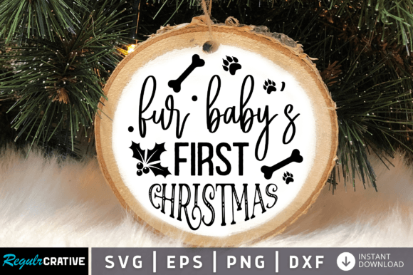 Download Fur Babys First Christmas SVG Design - Christmas svg Collection