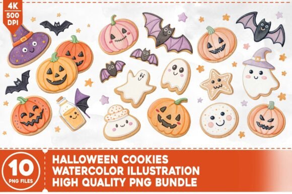 Download Halloween Cookies Illustration Bundle - Cookies Collection