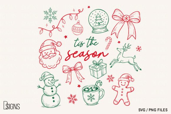 Download Christmas Svg Tis the Season Line Art - Christmas svg Collection