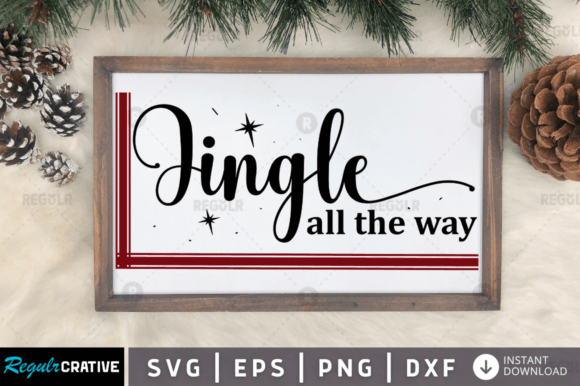 Download FREE Jingle All the Way Svg Design - Premium Resources