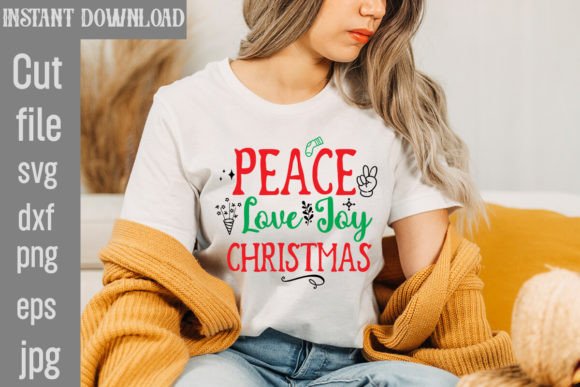 Download Peace Love Joy Christmas SVG Cut File - Christmas svg Collection